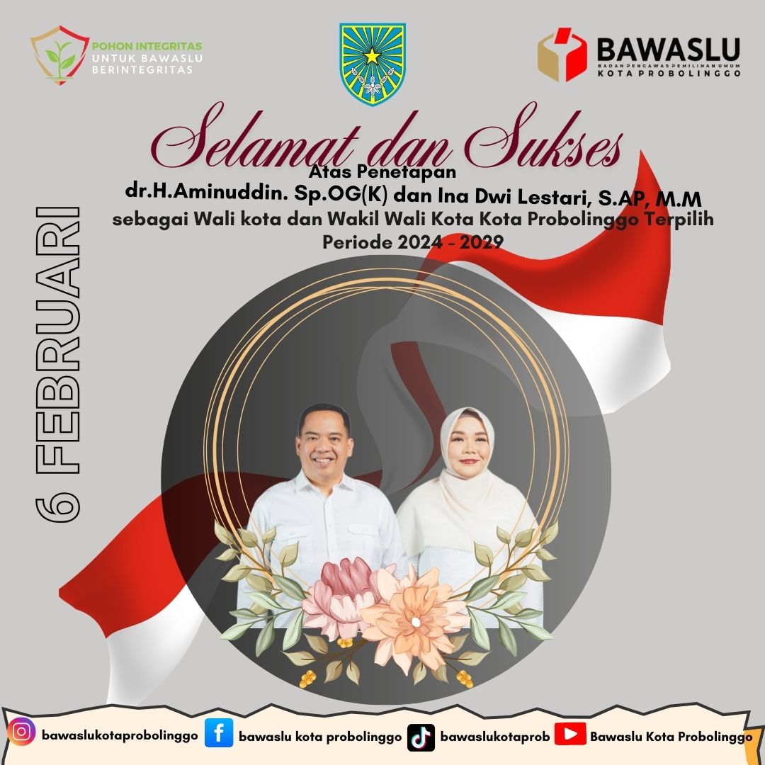 Calon Wali Kota dan Wakil Wali Kota Probolinggo Terpilih Periode 2024-2029