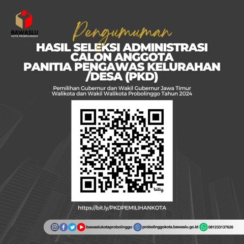 Hasil Seleksi Administrasi PKD