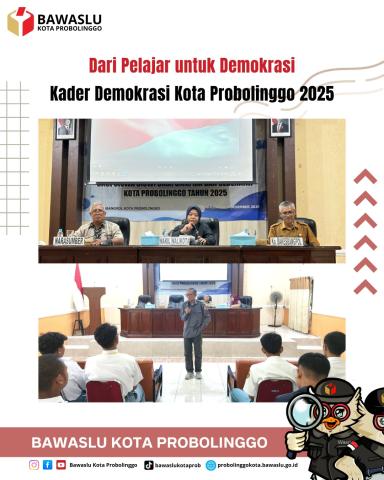 Pembentukan Kader Demokrasi 2025 di Kota Probolinggo, Senin (8/12)