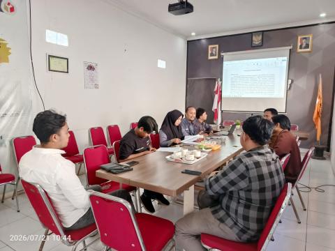 Bawaslu Kota Probolinggo terima kunjungan Universitas Panca Marga (UPM) tujuan koordinasi dan pendampingan persiapan Lomba Debat Hukum Nasional Bawaslu RI Ke-6 pada Selasa (21/7/2026)