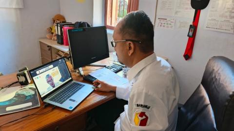 Ade Nurwahyudi saat menjadi Narasumber pada Forum Democraft, Rabu (22/7/2026)