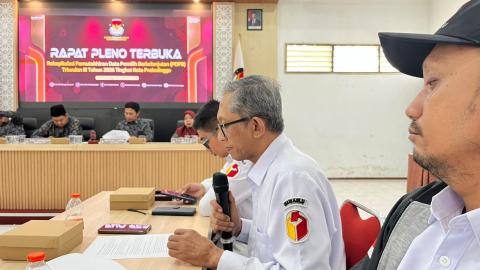 Putut Gunawarman Fitrianta saat Penyampaian Hasil Pengawasan dalam Uji Petik pada Rapat Pleno PDPB Triwulan III 2026, pada Rabu (30/9/2026)
