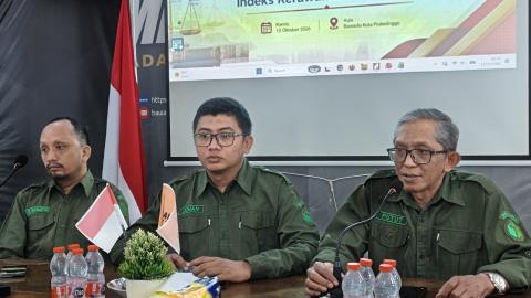 Putut Paparkan Potensi Kerawanan dalam Indeks Kerawanan Pemilu (IKP) Persiapan Pemilu 2029, Kamis (15/10/2026) di Kantor Bawaslu Kota Probolinggo