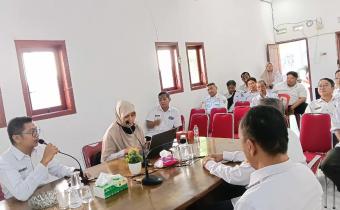 Pimpinan Bawaslu bahas bersama Pemerintah Kota Probolinggo terkait rencana kerja dalam nota kesepakatan pada Rabu, (10/6/2026)