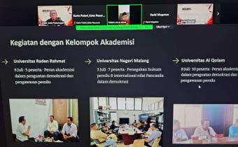 Bawaslu Kota Probolinggo mengikuti Diskusi Hukum Selasa (DHS) Seri 11 yang diselenggarakan oleh Bawaslu Provinsi Jawa Timur secara daring pada Selasa (18/8/2026)