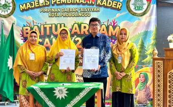 Bawaslu-PD Aisyiyah Kota Probolinggo Teken MoU tentang Pengawas Partisipatif pada, Sabtu (19/9/2026) bertempat di TK ABA VI Aisyiyah Kota Probolinggo