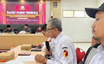 Putut Gunawarman Fitrianta saat Penyampaian Hasil Pengawasan dalam Uji Petik pada Rapat Pleno PDPB Triwulan III 2026, pada Rabu (30/9/2026)